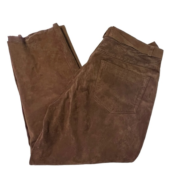 Vintage Bagatelle Brown Leather Pants - Picture 1 of 10